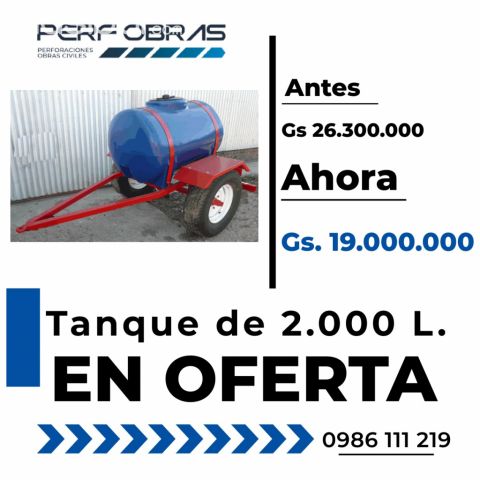 Servicios de Construcción / Anexos - Oferta de tanque acoplado de 2.000 litros