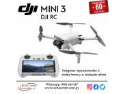 Drone DJI Mini 3 RC. Adquirilo en cuotas!