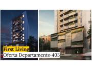 Propietario Vende Departamento a estrenar (marzo 2024)edificio First Living sobre pacheco.