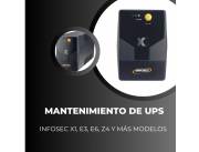 MANTENIMIENTO DE UPS INFOSEC 220V E7 ONE TR 1000 ONLINE DOBLE CONVE