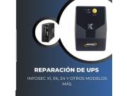 REPARACIÓN DE UPS INFOSEC BB P/UPS 3 KVA E4 LCD PRO S/BATERIA