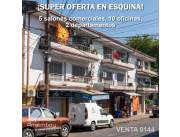 US$ 220.000.- SUPER OFERTA. EDIFICIO CON DEPARTAMENTOS Y SALONES, BARRIO SAJONIA