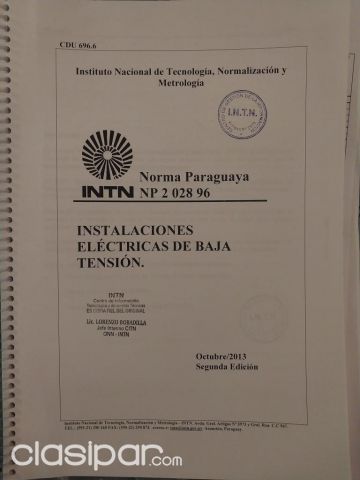 Otros cursos - NORMA PARAGUAYA NP 2 028 96 INSTALACIONES ELECTRICAS DE BAJA TENSION