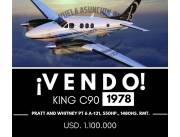 VENDO AVION KING C90 AÑO 1978