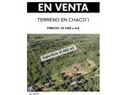 VENDO 4 Has.1582m2 EN CHACO'I NUEVA Asuncion ZONA PUENTE HEROES DEL CHACO