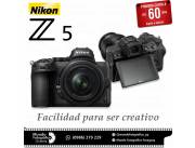 Cámara Nikon Z5 Kit 24-50mm. Adquirila en cuotas!
