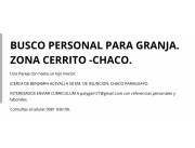 Personal para quinta en Cerrito (bajo Chaco) Personal para quinta en Cerrito (bajo Chaco)