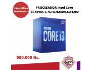 PROCESADOR Intel Core I3-10105 3.7GHZ/6MB/LGA1200