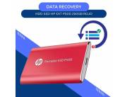 DATA RECOVERY HDD SSD 250GB HP EXT 7PD49AA#ABB P500 ROJO