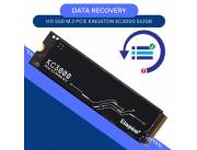 DATA RECOVERY HD SSD M.2 PCIE 512GB KINGSTON KC3000 NVME SKC3000S/512G 7000/3900