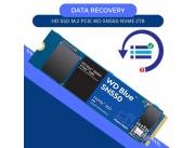 DATA RECOVERY HD SSD M.2 PCIE 2TB WESTERN D SN550 NVME WDS200T2B0C BLUE 2600/1800