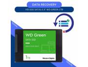 DATA RECOVERY HD SSD SATA3 1TB WESTERN DIGITAL WDS100T2G0A GREEN