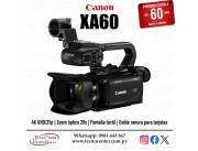 Filmadora Canon XA60 UHD 4K. Adquirila en cuotas!