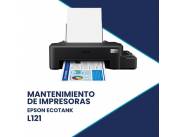 MANTENIMIENTO DE IMPRESORA EPSON L121 ECO TANK IMP/USB/BIVOLT