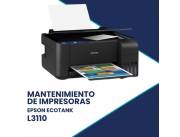 MANTENIMIENTO DE IMPRESORA EPSON L3110 ECO TANK IMP/COP/SCA/USB/BIVOLT