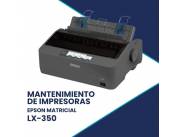 MANTENIMIENTO DE IMPRESORA EPSON LX-350 USB/PAR/220V/NEGRO