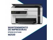 MANTENIMIENTO DE IMPRESORA EPSON M2120 ECO TANK IMP/COP/SCA/USB/WIFI/IPV6/BIVOLT CAB/U