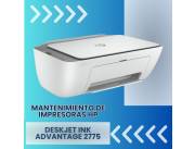 MANTENIMIENTO DE IMPRESORA HP DJ 2775 ADVANTAGE IMP/COP/SCA/USB/WIFI/BIVOLT