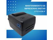 MANTENIMIENTO DE IMPRESORA 3NSTAR ETIQUETA 4" LTT214 TRANSF. TERMI USB/RED
