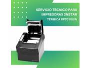SERVICIO TÉCNICO PARA IMPRESORAS 3NSTAR TERMI RECIBOS 3'' RPT010UW USB/WIFI