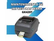 MANTENIMIENTO DE IMPRESORA ZEBRA GK420T 230DPI RED/USB