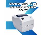 MANTENIMIENTO DE IMPRESORA ZEBRA GC420T 203DPI/PAR/SER/USB/8MB TRANS TERM
