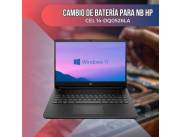 CAMBIO DE BATERÍA PARA NOTEBOOK HP CEL 14-DQ0526LA
