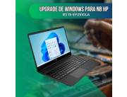 UPGRADE DE WINDOWS PARA NOTEBOOK HP R3 15-EF2510LA