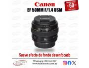 Lente Canon EF 50mm. F/1.4 USM. Adquirila en cuotas!