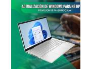 ACTUALIZACIÓN DE WINDOWS PARA NOTEBOOK HP PAVILION I5 14-EK0003LA