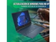 ACTUALIZACIÓN DE WINDOWS PARA NOTEBOOK HP GAMER VICTUS I5 15-FA0008LA