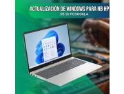 ACTUALIZACIÓN DE WINDOWS PARA NOTEBOOK HP R3 15-FC0006LA