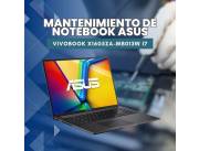 MANTENIMIENTO DE NOTEBOOK ASUS VIVOBOOK X1605ZA-MB013W I7