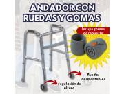 Andador con ruedas y par de Gomas