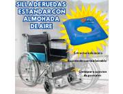 Silla de ruedas estandar con almohada de aire en Paraguay