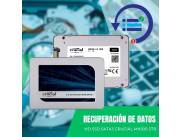 RECUPERACIÓN DE DATOS HD SSD SATA3 2TB CRUCIAL MX500 CT2000MX500SSD1