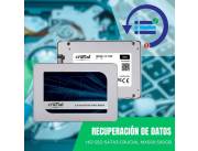 RECUPERACIÓN DE DATOS HDD SSD 500GB MX500 CRUCIAL 2.5