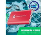 RECUPERACIÓN DE DATOS HDD SSD 120GB HP EXT 7PD46AA-ABC P500 ROJO