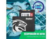 RECUPERACIÓN DE DATOS HDD SSD 120GB KINGSPEC 2.5"