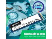 RECUPERACIÓN DE DATOS HD SSD M.2 PCIE 2TB KINGSTON NV1 NVME SNVS/2000G 2100/1700