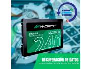 RECUPERACIÓN DE DATOS HDD SSD 240GB MACROVIP SATA3 2.5"