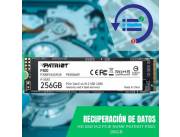 RECUPERACIÓN DE DATOS HD SSD M.2 PCIE 256GB PATRIOT NVME P300P256GM28 1700/1100