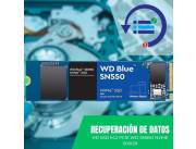 RECUPERACIÓN DE DATOS HD SSD M.2 PCIE 500GB WESTERN D SN550 NVME WDS500G2B0C BLUE 2400/175