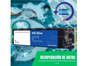 RECUPERACIÓN DE DATOS HD SSD M.2 SATA3 1TB WESTERN DIGITAL WDS100T2B0B BLUE 560/530