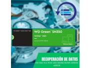 RECUPERACIÓN DE DATOS HD SSD M.2 PCIE 480GB WESTERN D SN350 NVME WDS480G2G0C GREEN 2400/1