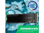 RECUPERACIÓN DE DATOS HD SSD M.2 PCIE 500GB WESTERN DIGITAL NVME WDS500G3X0C BLACK 3430/34