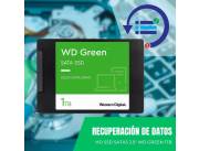 RECUPERACIÓN DE DATOS HD SSD SATA3 1TB WESTERN DIGITAL WDS100T2G0A GREEN 545/