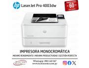 Impresora HP LaserJet Pro 4003dw. Adquirila en cuotas!