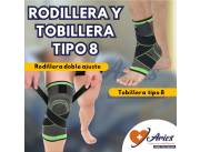 rodillera y tobillera tipo 8 costo