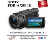 Filmadora Sony FDR-AX53 4K. Adquirila en cuotas!